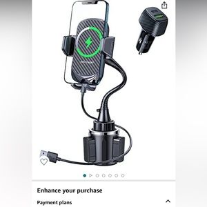 Car charger mount